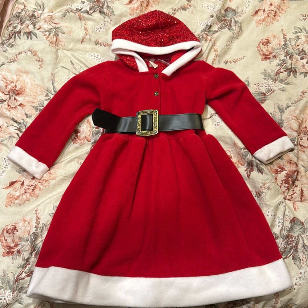 Little girls Mrs. Claus Christmas dress